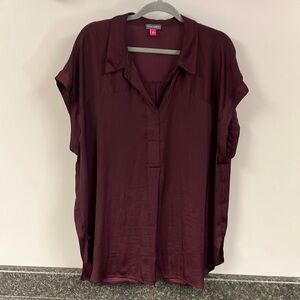Vince Camuto wine colored shirt 2x